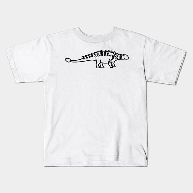 Ankylosaurus Kids T-Shirt by Radradrad